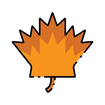 Maple leaf thanksgiving icon vector Stock Illustration