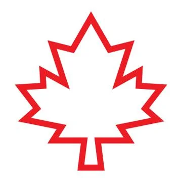 Maple Leaf Vector Icon Stock Illustration