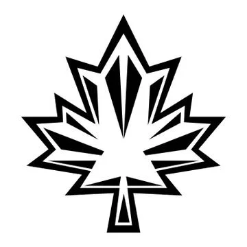 Maple Leaf Vector Icon Stock Illustration