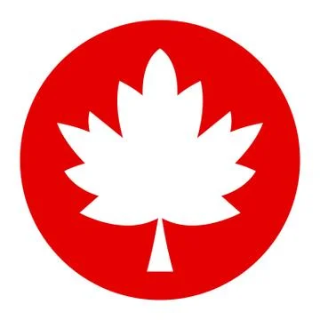 Maple Leaf Vector Icon Stock Illustration