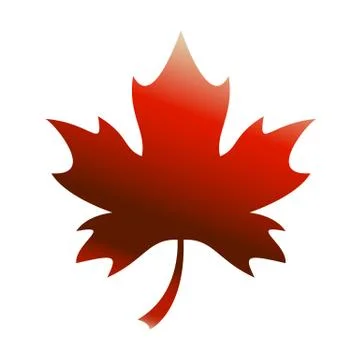 Maple Leaf Vector Icon Stock Illustration