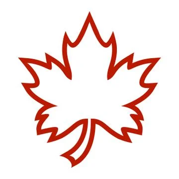 Maple Leaf Vector Icon Stock Illustration