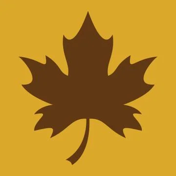 Maple Leaf Vector Icon Stock Illustration