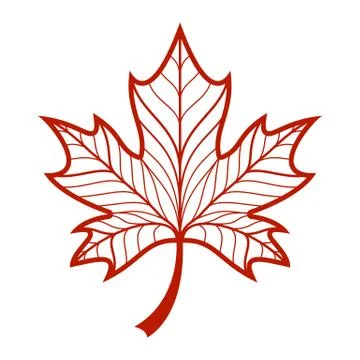 Maple Leaf Vector Icon Stock Illustration