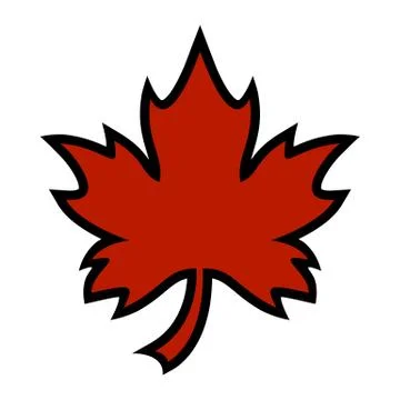 Maple Leaf Vector Icon Stock Illustration