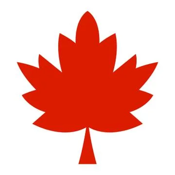 Maple Leaf Vector Icon Stock Illustration
