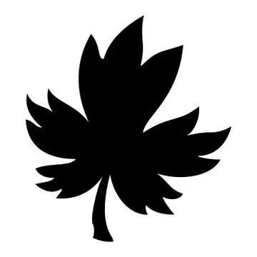 Maple Leaf Vector Icon Stock Illustration