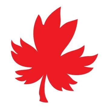 Maple Leaf Vector Icon Stock Illustration