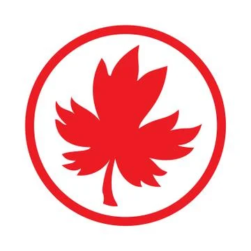Maple Leaf Vector Icon Stock Illustration