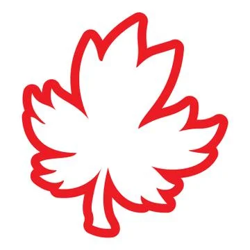 Maple Leaf Vector Icon Stock Illustration
