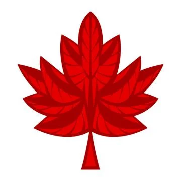 Maple Leaf Vector Icon Stock Illustration