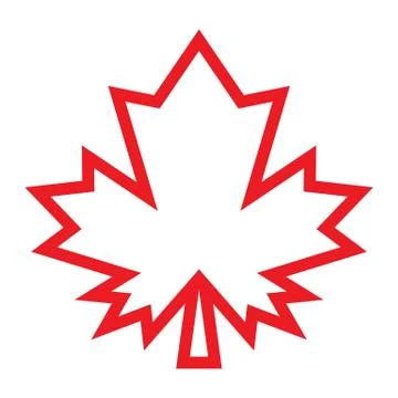 Maple Leaf Vector Icon Stock Illustration