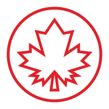 Maple Leaf Vector Icon Stock Illustration