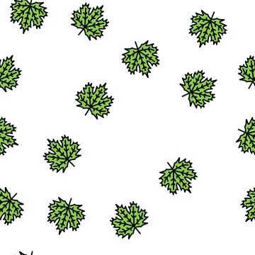 Maple leaf vector seamless pattern イラスト素材