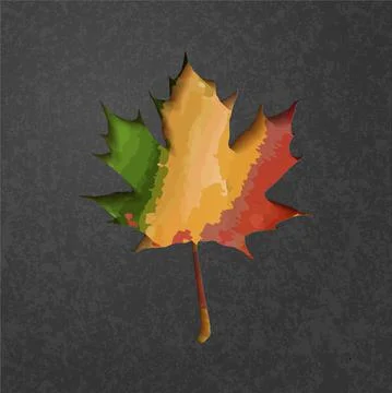 Maple leaf vector shape icon. Forest and wood symbol sign. Nature tree logo. Stock Illustration