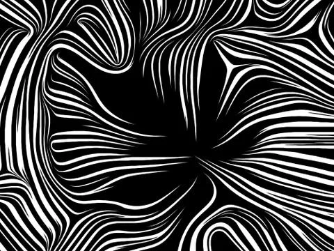 Maple Leaf Woodcut Stock Illustration