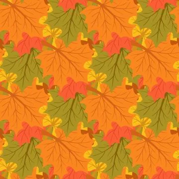 Maple leaves. Autumn background. Endless seamless pattern 스톡 일러스트