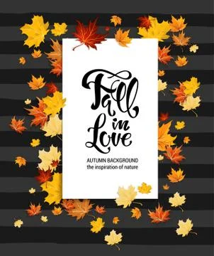 Maple leaves on dark background Stock Illustration