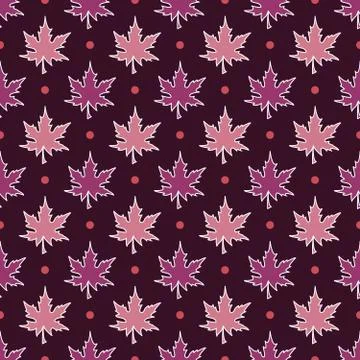 Maple Leaves pattern 스톡 일러스트