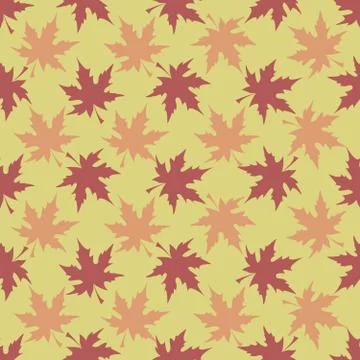 Maple Leaves pattern Stock Illustration