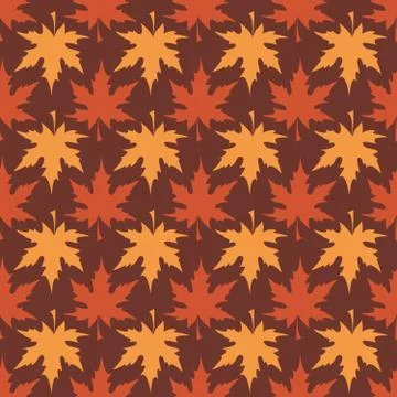 Maple Leaves pattern Illustrazione stock