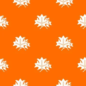Maple pattern orange イラスト素材