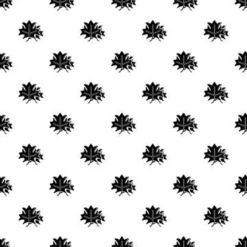 Maple pattern vector seamless Illustrazione stock