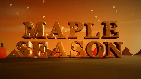 Maple Season Burnished Copper 3D Letters with Pumpkins and Falling Maple Leaves Vidéo 343371006
