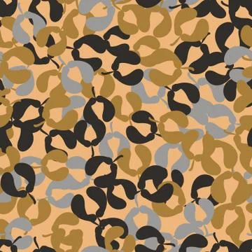 Maple seed helicopters seamless vector pattern Stock Illustration