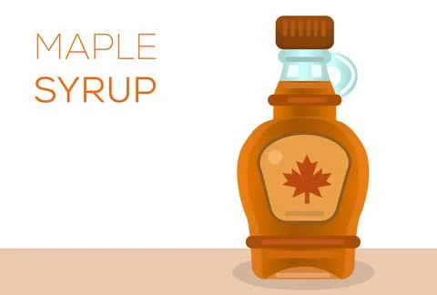 Maple Syrup Bottle Icon. Maple Syrup Bottle Ilustration Stock Illustration
