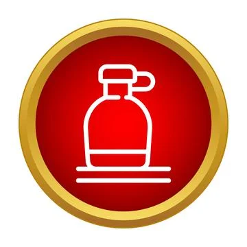 Maple syrup bottle icon representing breakfast food Stock Illustration