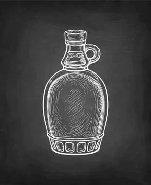 Maple syrup bottle. Stock Illustration