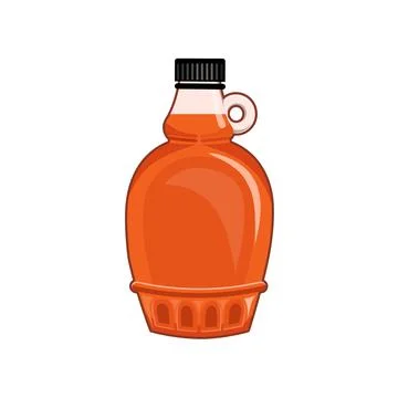 Maple syrup bottle 스톡 일러스트
