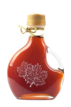 Maple Syrup Bottle Stock Photos