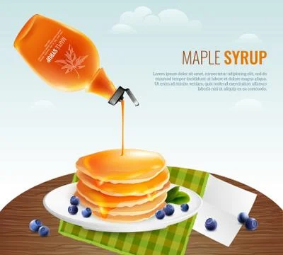 Maple Syrup Concept Stock Illustration