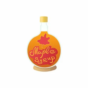 Maple syrup icon, cartoon style Stock Illustration