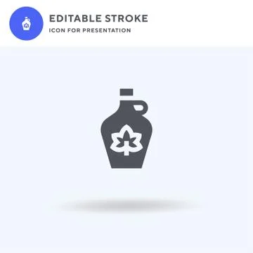 Maple Syrup icon vector, filled flat sign, solid pictogram isolated on white Stockillustratie