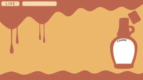 Maple syrup Looping streaming background. 1080p Stock Footage 258881225