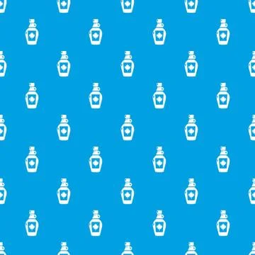 Maple syrup pattern vector seamless blue 스톡 일러스트