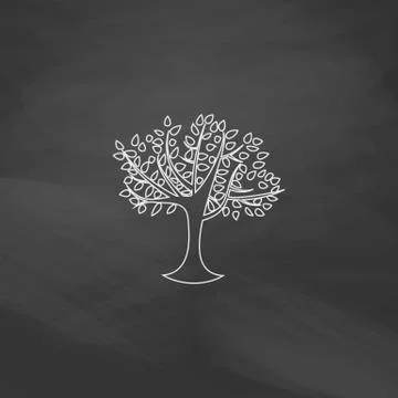 Maple tree computer symbol Illustrazione stock