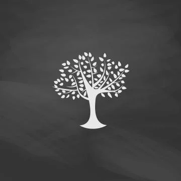 Maple tree computer symbol Illustrazione stock