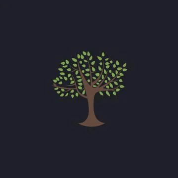 Maple tree computer symbol Illustrazione stock