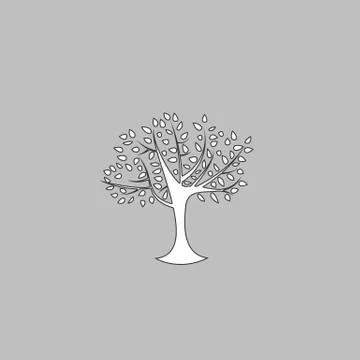Maple tree computer symbol Illustrazione stock
