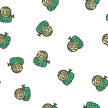 Maple wood vector seamless pattern Illustrazione stock