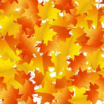 Maples leaves seamless Stock Illustration