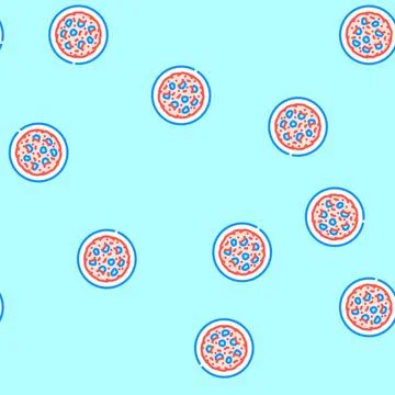 Mapo tofu chinese cuisine vector seamless pattern 스톡 일러스트