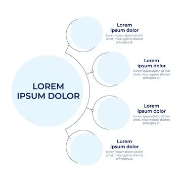 Mapping circular diagram infographic Stock Illustration
