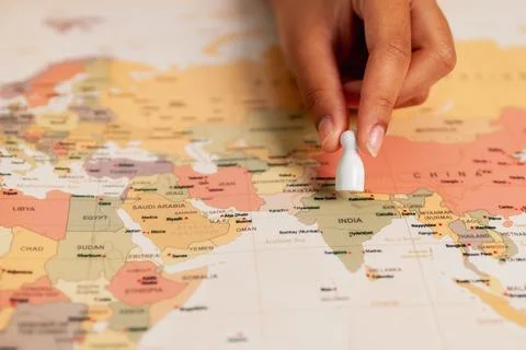 Mapping future exploring india world map travel guide educational inspiration Foto stock