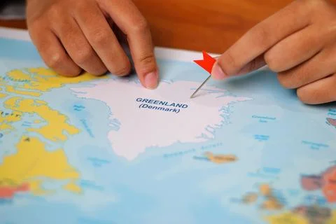 Mapping greenland exploring the unique geography of denmark's arctic island Stockfoto's