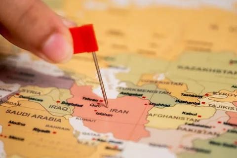 Mapping iran geographic exploration middle east educational content informa.. Foto stock